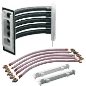 Hager ZM75S Sammelschienen-Eckverbinder, univ.Z, Schrank/Schrank, 5-polig, 35mm2, CU-12x5 mm
