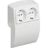 Hager L22509010 Elektro-Sockelleisten-Zubehör Steckdosencontainer Weiß 1 St.