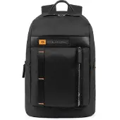 Piquadro PQ-Bios Laptoprucksack 15,6" und Flaschen-/Schirmtasche schwarz