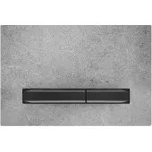 Geberit Sigma50 Betätigungsplatte, für 2-Mengen-Spülung, Metallfarbe schwarzchrom, eckig, 115.671.JV.2, Farbe: schwarzchrom / Betonoptik