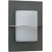 Albert 626223 Wandleuchte Typ Nr. 6223 - Edelstahl/anthrazit, für 1 x Lampe, E27