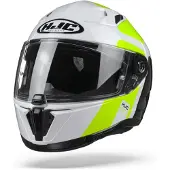HJC I70 PRIKA Integralhelm weiss-fluo gelb MC4H XXL