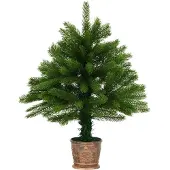 vidaXL Künstlicher Weihnachtsbaum Naturgetreue Nadeln 65 cm Grün