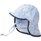 Sterntaler Schirmmütze "Schirmmütze mit Nackenschutz Anker", Kinder, Gr. 49, blau (himmel), Mützen Schirmmütze
