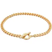 Elli Armband Basic Panzerkette Kreis Stab Trend 925 Silber Elli Gold