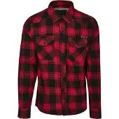 Brandit Flanellhemd "Check Shirt", Herren, Gr. S, US, rot (rot, schwarz), Obermaterial: 100% Baumwolle CO., Hemden Flanellhemd