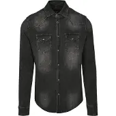 Brandit Riley Denim Hemd Herren Baumwolle schwarz, 3XL