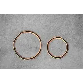 Geberit Sigma50 Betätigungsplatte für 2-Mengen-Spülung, Metallfarbe rotgold, rund, 115.650.JV.1, Farbe: rotgold / Betonoptik