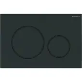 Geberit Sigma20 Betätigungsplatte für 2-Mengen-Spülung, rund, 115.882.16.1, Farbe: schwarz matt lackiert, easy-to-clean-beschichtet / schwarz matt