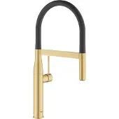 GROHE Essence, Standard, Schwarz, Gold, Hebelgriffe, Einzelbild, 1/2", Type U