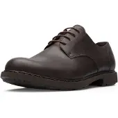 Camper für Herren. K100152-022 Braune Neuman-Lederschuhe (43), Wohnung, Schnürsenkel, Lässig, Klassisch