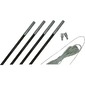 Eurotrail Stangenset Fiber 11 mm 550-600 cm Fiberglas schwarz