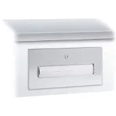 Wagner EWAR Papierhandtuchspender, WP 165, Papierhandtuchspender aus Ganzmetallgehäuse zur Untertischmontage, Hochglanzpoliert, Fassungsvermögen: 250 Papierhandtücher
