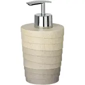 Wenko Seifenspender 0Cuzco,2 L 15 cm Polyresin beige/grau