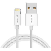 UGREEN 20730, 2 m, USB A, Lightning, Männlich, Männlich, Weiß