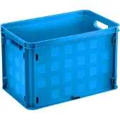 Sunware quadratische Aufbewahrungskiste – Blau – 26 Liter