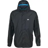 Trespass Outdoorjacke Fraser II, wasserdicht 3000mm, atmungsaktiv 3000mvp, winddicht, Schwarz, XXS