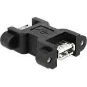 DeLOCK 65559, USB2.0-A, USB2.0-A, Schwarz