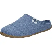 Living Kitzbühel Gipfelkreuz Uni Hauspantoffeln aus Filz mit Fußbett Blau (Media Blue), 3886-568 - Gr. 36