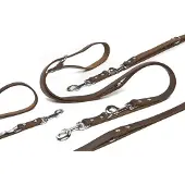 Beeztees Hundeleine Leder - Braun - 200 cm x 18 mm