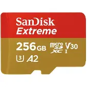 SanDisk 256GB Extreme microSDXC, 256 GB, MicroSDXC, Klasse 10, 100 MB/s, 90 MB/s, Class 3 (U3)