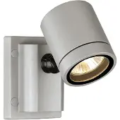 SLV Schlichte New Myra Wall Wandleuchte in silbergrau, IP55