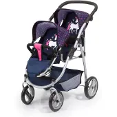 Reig Musicales - Zwillings-Puppenwagen - Navy