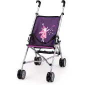 Bayer Puppenbuggy "Prinzessin", lila (lila mit fee), Puppenwagen, KinderB:27cm H:57cm T:47cm, Puppenbuggy, B:27cm H:57cm T:47cm