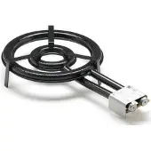 Flames Vlc Paellero T-380, 11400 W, 900 g/h, 3,8 cm, Schwarz, 50 - 60 mm, 3 Bein(e)