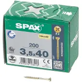 Spax Glasleistenschraube YELLOX - Teilgewinde, Senkkopf, Kreuzschlitz, CUT-Spitze