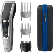 Philips 5000 series Hairclipper series 5000 HC5650/15 Abwaschbarer Haarschneider, Schwarz, Silber, 0,5 mm, 2,8 cm, 4,1 cm, Edelstahl, Batterie