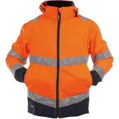 Dassy Warnschutz Softshelljacke Malaga 300329 Gr. XS neonorange/dunkelblau