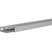 Hager Verdrahtungskanal aus PVC BA7 60x25 mm steingrau, Kabelkanal, Grau, PVC, V0, EN50085-2-3, 25 mm