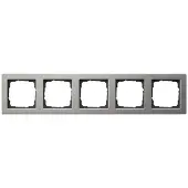 Gira Abdeckrahmen 5fach Edelstahl 021533