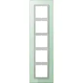 JUNG Einbaurahmen 5f tra mt LS / LS PLUS Glas LSP985GLAS