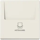 JUNG LS590CARD Hotelcard-Schalter (ohne Taster-Einsatz), Hotelcard, Thermoplast, Serie LS, weiß (ivory) LS 590 CARD