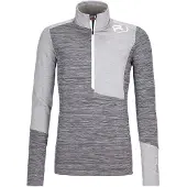 Ortovox Damen Fleece Light Zip neck grey blend - L