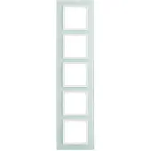 Berker 10156909 Rahmen 5fach B.7 Glas polarweiß