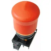 Eaton Power Quality Eaton 216515 NOT-HALT-/NOT-AUS-Taste, RMQ-Titan, Pilzform, 38 mm, unbeleuchtet, Zugentriegelung, 1 Ö, rot (RAL 3000), gelb M22-PV/K01