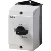Eaton 207074 EIN-AUS-Schalter, T0, 20 A, Aufbau, 1 Baueinheit(en), 1-polig, mit schwarzem Knebel und Frontschild T0-1-8200/I1