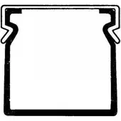 Hager B8006007030B Leitungsführungskanal mit Deckel 80x60mm, PVC grau - 2 Meter