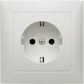 Berker 47228989, Typ F, Weiß, Duroplast, IP20, 250 V, 16 A