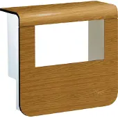 Hager SL20055932D5 Geräteträger-Oberteil mit seitlichen Spiegelflächen SL 20x55mm Dekor Eiche