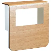 Hager SL20080932D2 Geräteträger-Oberteil mit seitlichen Spiegelflächen SL 20x80mm Dekor Buche
