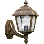 Albert 651812 Wandleuchte Typ Nr. 1812 - Farbe: braun-messing, für 1 x Lampe, E27