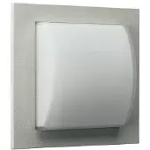 Albert Estara II Außenwandleuchte weiß, H 30 cm, B 26,5 cm, T 9 cm, IP44, dimmbar, E27