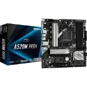 Asrock Mainboard "A520M Pro4", schwarz, B:26cm H:6cm T:27,5cm, Mainboards, Mainboard