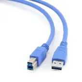 Gembird USB 3.0 A - USB 3.0 B, 0.5m, 0,5 m, USB A, USB B, USB 3.2 Gen 1 (3.1 Gen 1), Stecker/Stecker, Blau