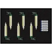 Krinner LUMIX SuperLight Elfenbein Mini Erweiterung, Girlande, Elfenbein, Einfarbig, Weihnachten, IP44, Akku