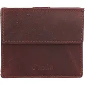Esquire Leder Geldbörse Oslo Dallas Coin Case Brown braun